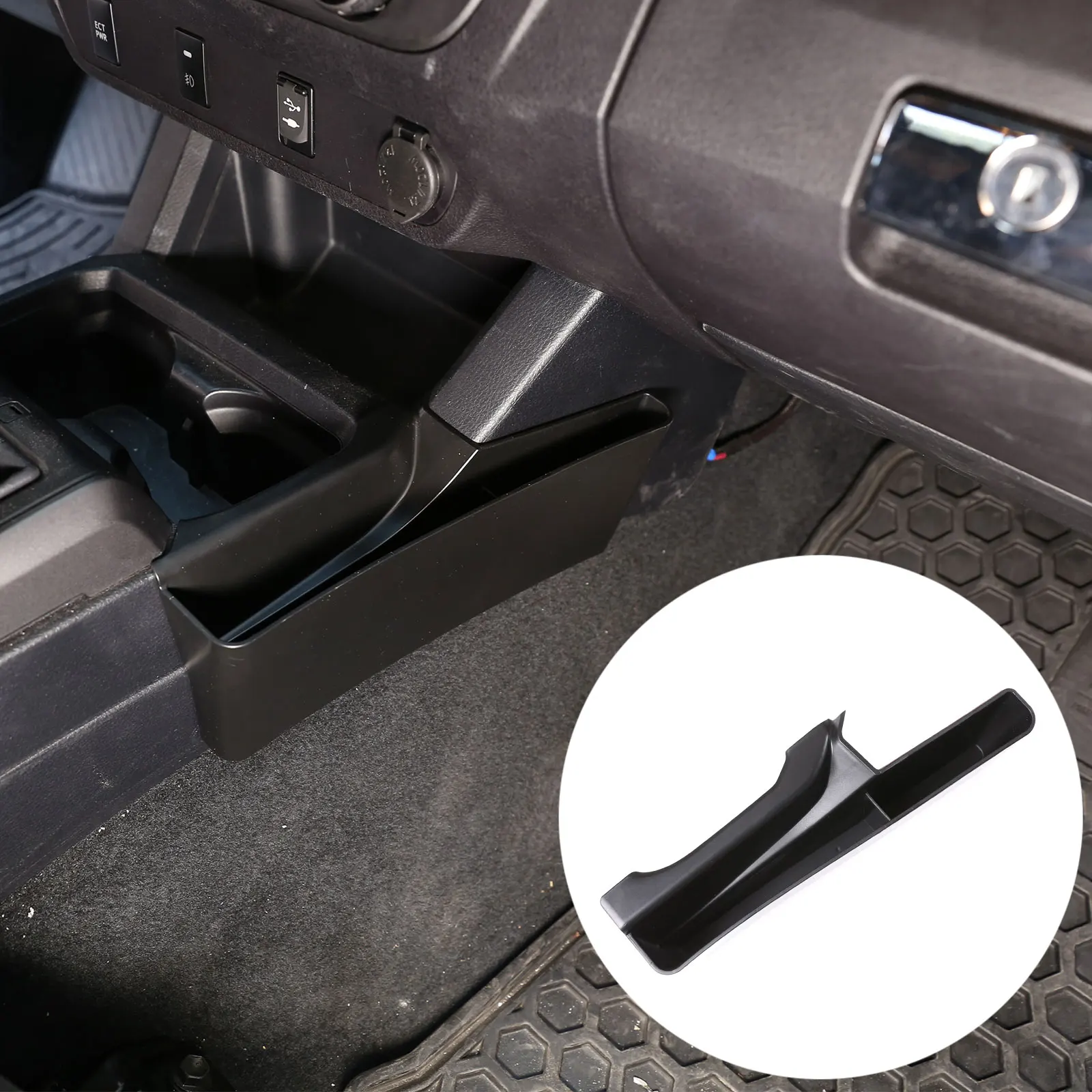 1pcs Car Center Console Seat Side Storage Box Holder Organizer For