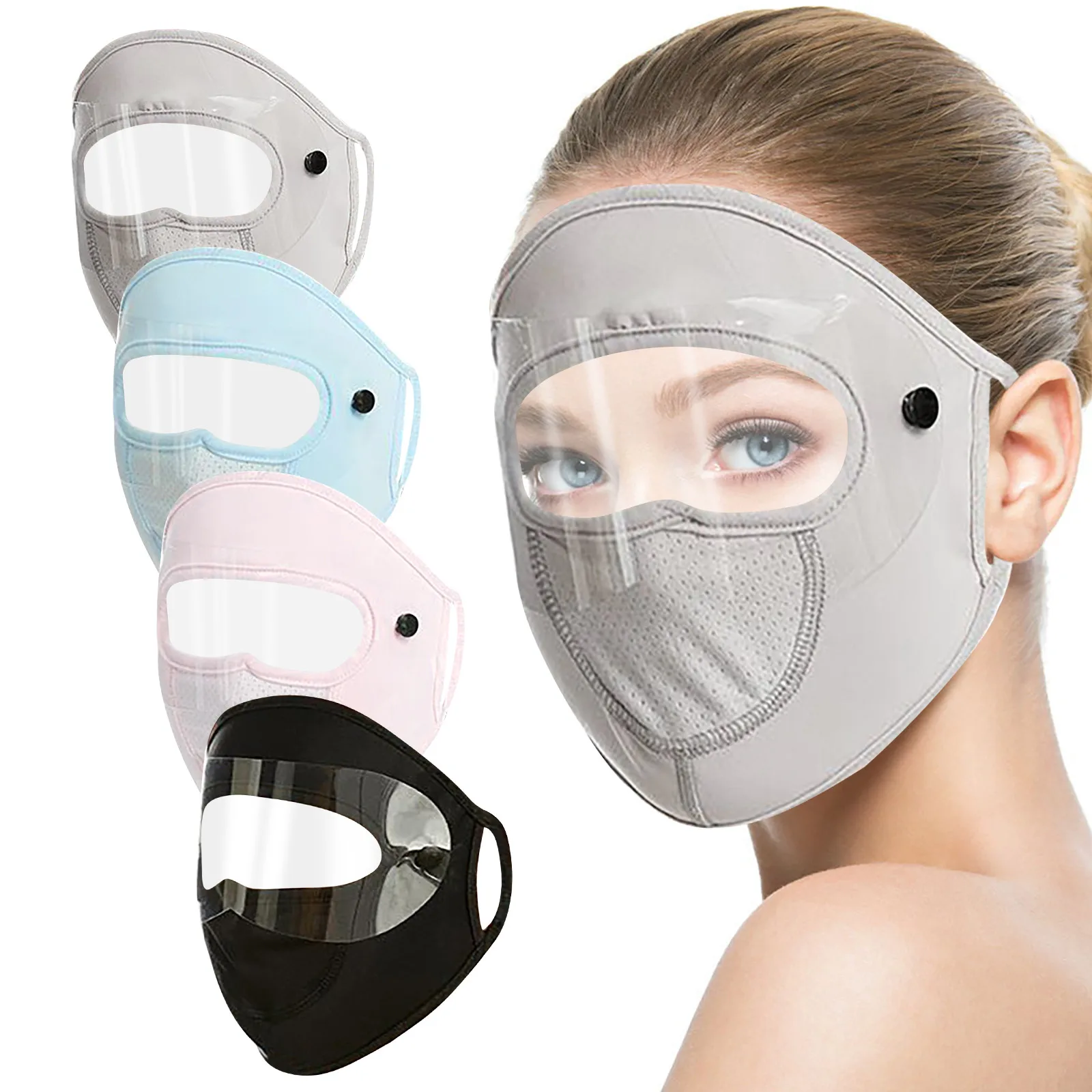Kitchen Onion Goggles Oil-splash Masks Full Face Ice Silk Mask Adult Stretchy Eye Protection Dust-proof Breathable Washable | Дом и сад