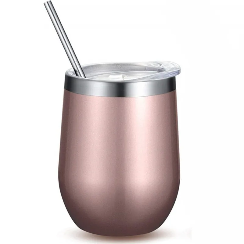 Rose Gold 7 шт. фужеры без ножки вино бутылка из нержавеющей стали изотермическая чашка термос кружка с крышкой для вина Кофе напитки коктейлей - Цвет: Rose Gold