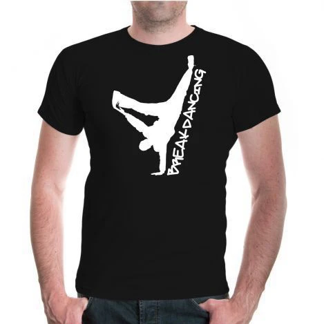 Футболка Herren унисекс Kurzarm футболка для танцев в стиле Фристайл танзен диско-стрит
