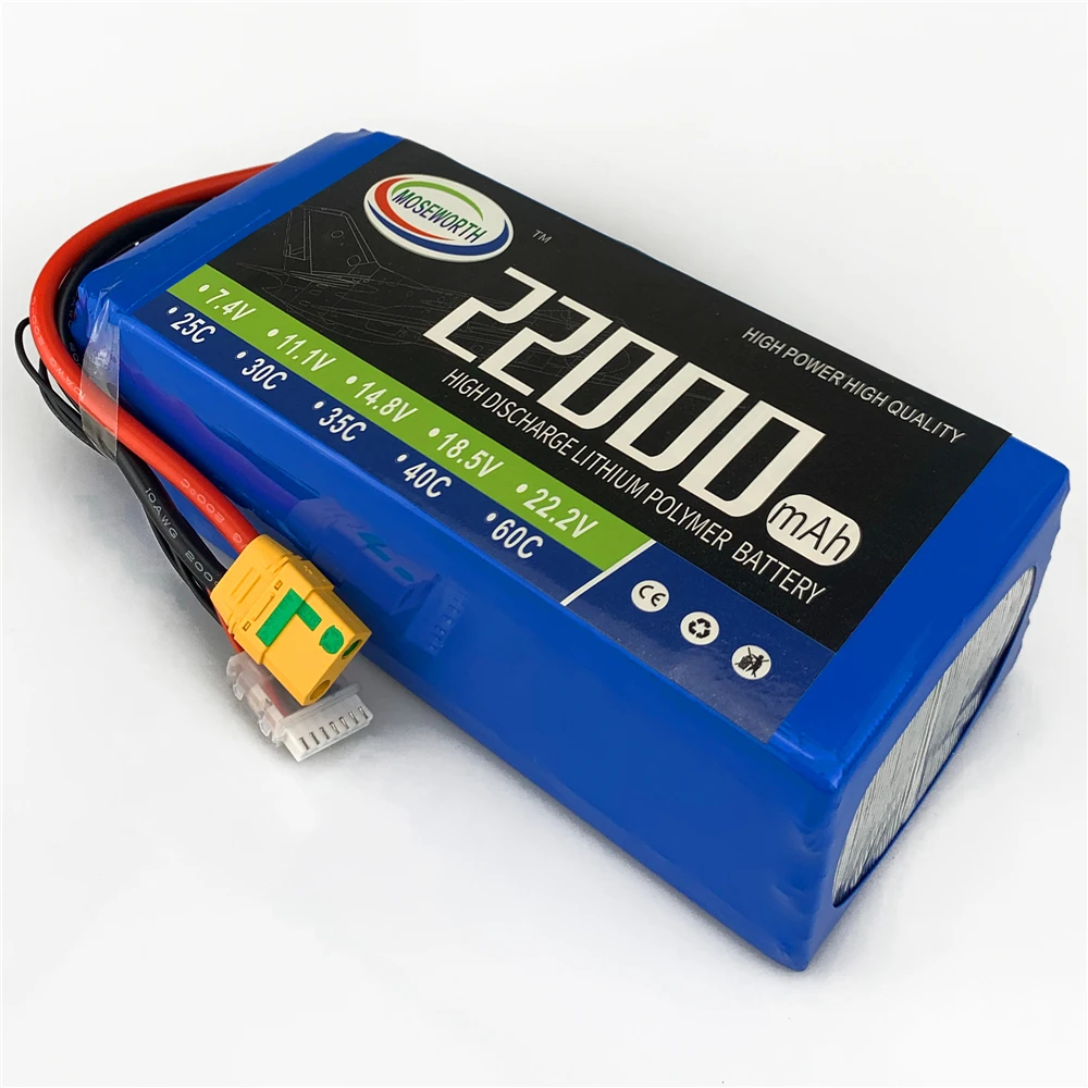 RC LiPo батарея 5S 18 5 V 22000mAh 25C-50C для радиоуправляемый самолет Квадрокоптер Quadrotor