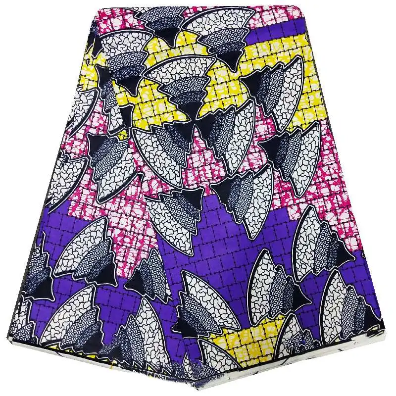 Нигерийская Анкара hitarget восковая ткань роскошная женская модная одежда восковая печать мягкая настоящая новая восковая ткань голландская африканская Дашики - Цвет: AS PICTURE