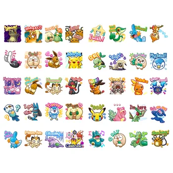 

1 PCS Kawaii Japan Anime Pokemon Paper Sticker Stationery Scrapbooking Laptop Label Office Post Bullet Journal Art Supplies