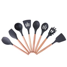 Наборы инструментов для приготовления пищи, ложка для супа, специальная кухонная лопатка, домашний обеденный бар, силиконовая лопатка, антипригарная, термостойкая