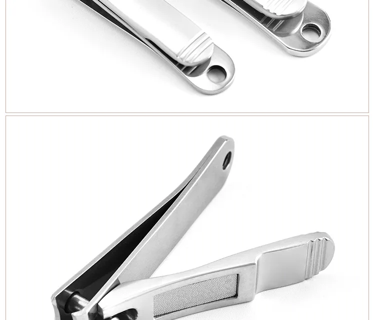 Beauty Nail Clippers Manicure Nail Clippers Plain Top Large Size Nail Clippers Rotating Die Casting Clamp Cover-Manufacturers Di