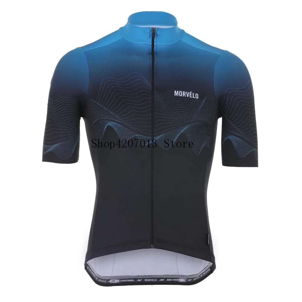 9D pad 2019 Morvelo Лето дышащий короткий рукав Велоспорт Джерси Ropa De Ciclismo Hombre