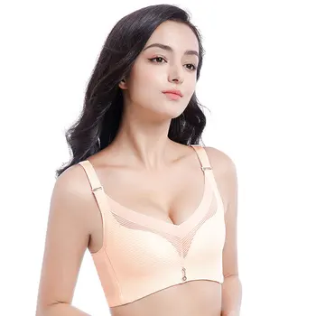 

2020 New Summer Women Sexy Bra Push Up Breathable and Comfortable Without Steel Rims Hugging Thin Bra Lingerie Plus Size E76