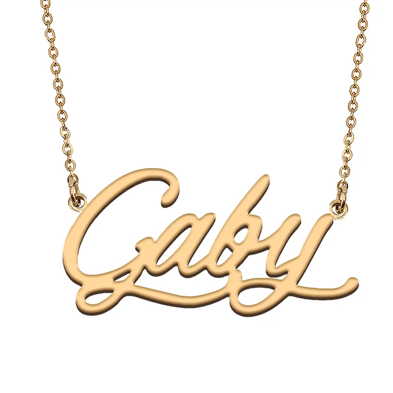 

Necklace with Name Gaby for His Her Family Member Best Friend Birthday Gifts on Christmas Mother Day Valentine's Day