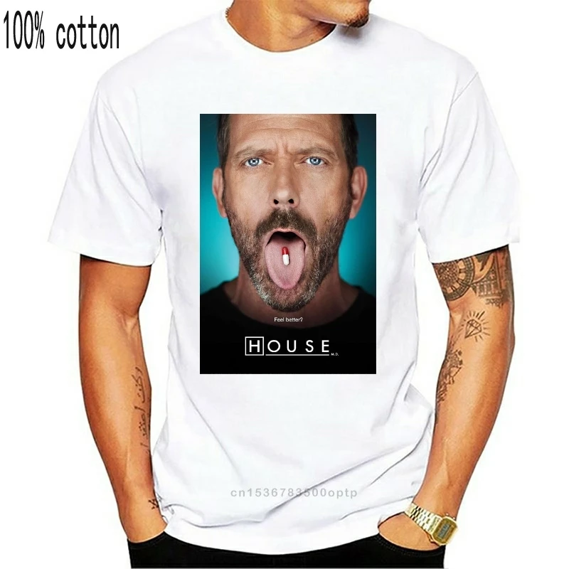 Футболка унисекс с надписью Dr. House Lies All Feel Better 954 | Мужская одежда