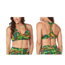 Новые женские топы, одежда для бега с принтом, бюстгальтер, топы, майки, жилет, спортивный бюстгальтер, топ для спортзала, бюстгальтеры с подкладкой T1797