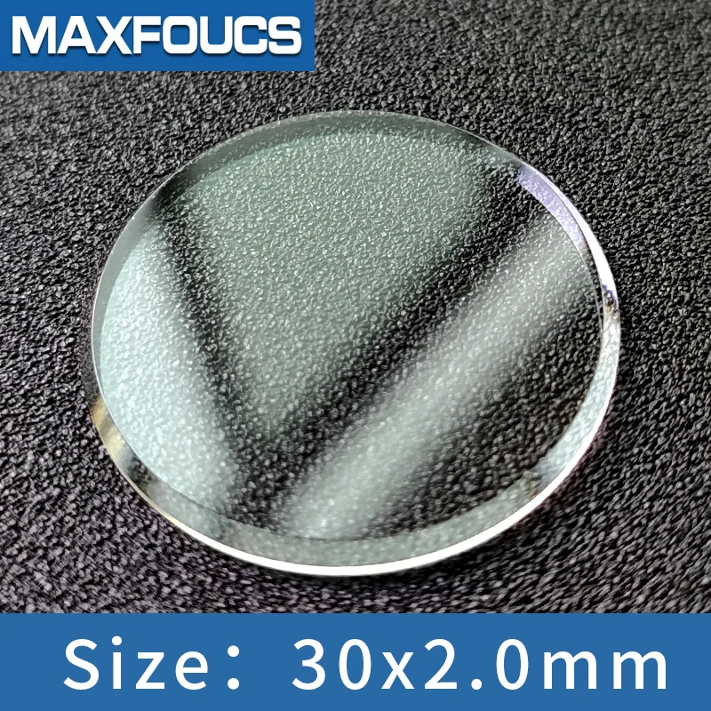 37 38 39 40 41 42 43 44 45 MM Orologio Cristallo Trasparente Piatto Rotondo Vetro Minerale Riparazione Parti Di Ricambio Spessore 1,0 Mm (Color - Foto 3