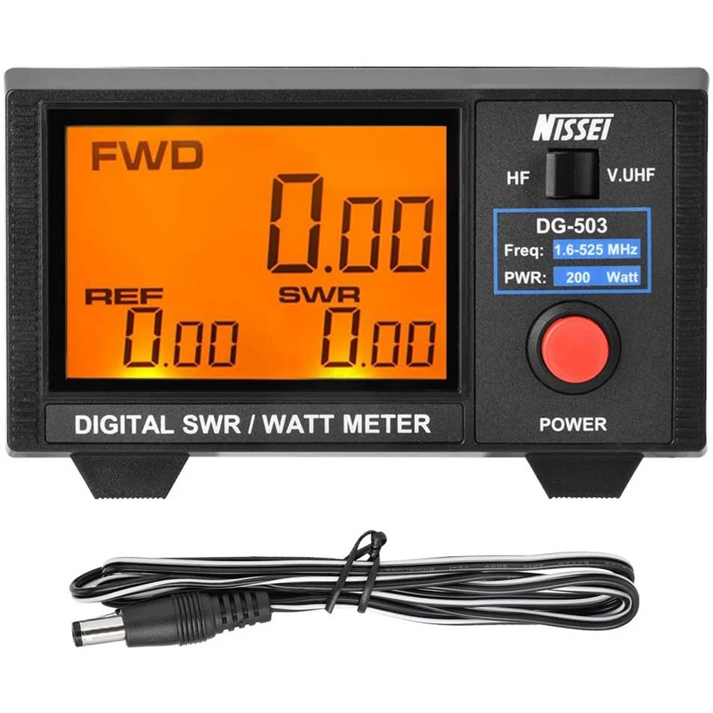 Оригинальный цифровой ЖК дисплей Nissei 3 5 &quotSwr &amp Wattmeter 1 6 60 МГц/125 525 МГц для