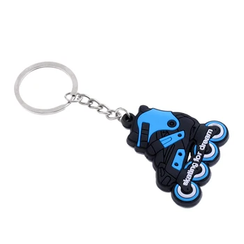 

40 X 45mm Roller Skates Shoes Keyring Creative Pendant Key Chain Bag Decor
