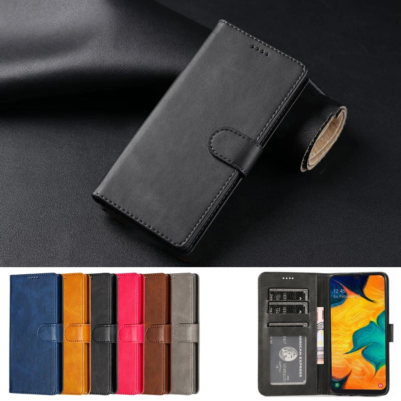 

Cover Case For Samsung Galaxy A60 Cases Luxury Magnetic Flip Vintage Wallet Leather Phone Bags For Samsung A 60 A6060 6.3" Coque