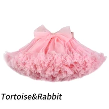 Юбка-пачка для девочек, экстра-Пушистый юбка-пачка для принцесс, мягкие фатиновые юбки для танцев для девочек, для детей 1-10 лет