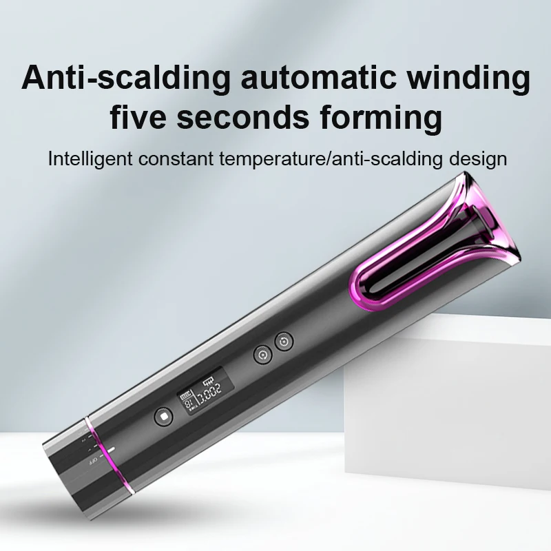 

Hairdressing tools USB charging low voltage wireless automatic curling iron temperature adjustment curve hairstyle curling iron