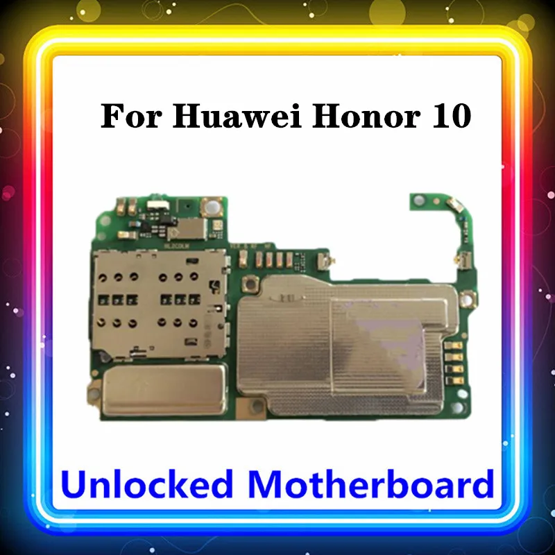 Оригинальная материнская плата для Huawei Honor 10 ПЗУ 64 Гб 128 ГБ чистая замена ОС Android