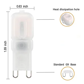 

Bombilla G9 Led 220V G9 LED Lamp 2835SMD Mini Light Bulb AC220V Ampoule Led Spotlight Chandelier Lighting Bedroom Halogen Lamp
