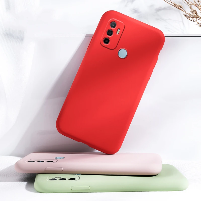 Étui de protection en caoutchouc souple en silicone, housse pour OPPO A53, A96, A77s, A58, A76, A94, A95, A74, A52, A72, A57