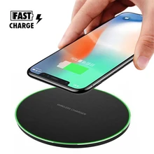 10 Вт Qi Беспроводная для samsung S10E S9 Plus S7 huawei P30 Pro Беспроводная зарядка Быстрая зарядка коврик для iPhone XS Xiaomi 9 Совместимость