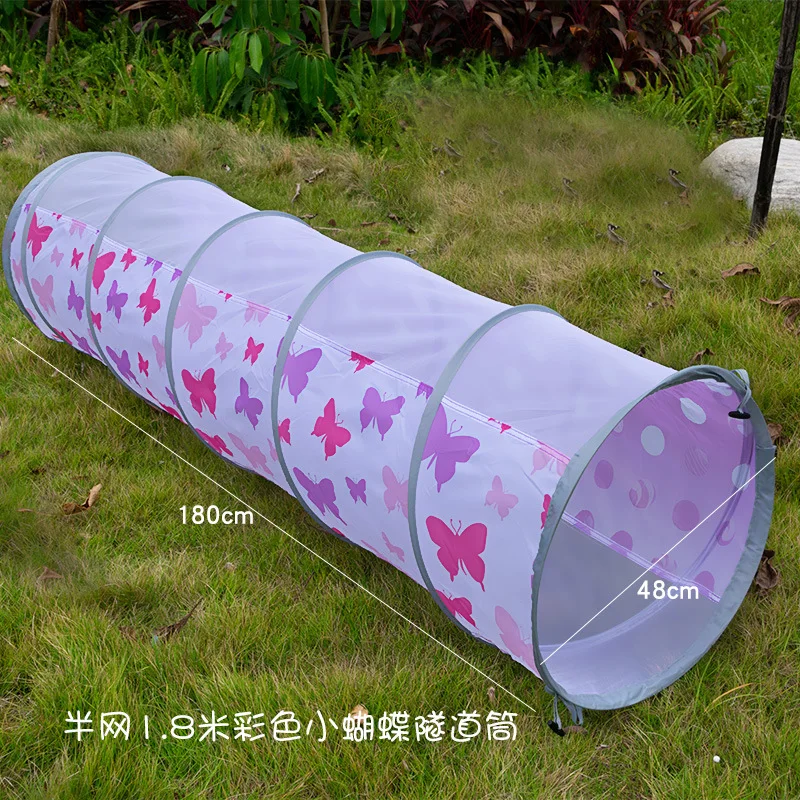 Детский туннель pa xing tong, 48X180 см, оборудование для детей, Круглый туннель для детей раннего возраста, образовательный сенсорный Инте