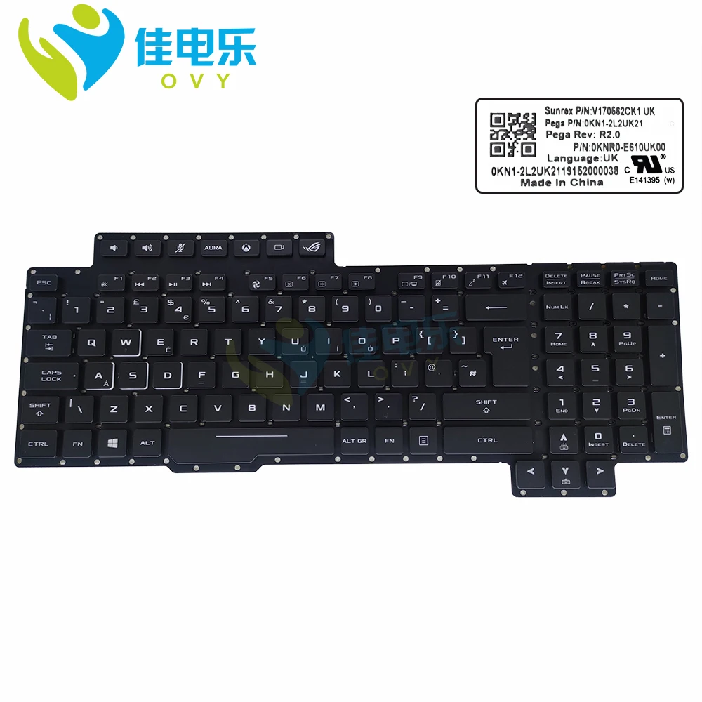 

Клавиатура с RGB-подсветкой для Asus ROG G703 G703GI G703GS G703VI