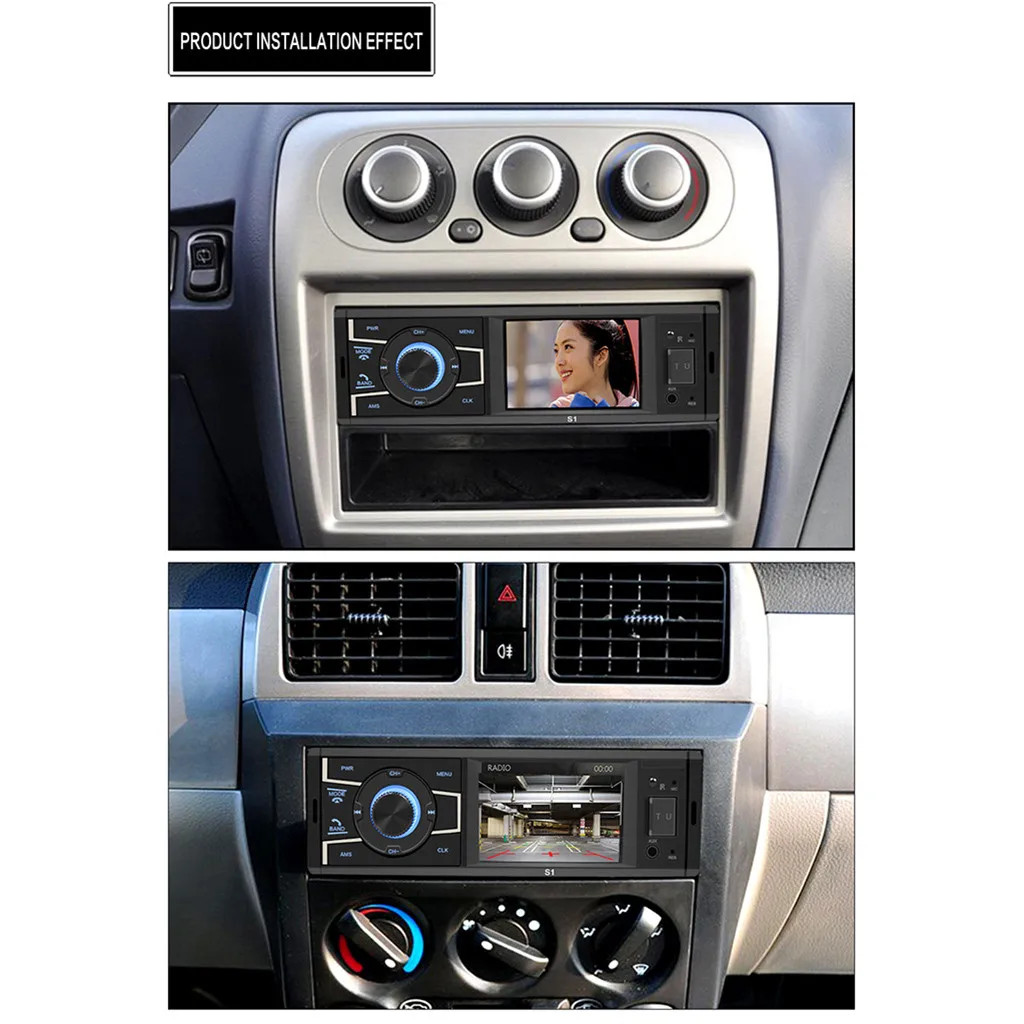 Aux Функция Swm-s1 3,2 дюймов Автомобильный Bt Mp5 плеер карта U диск fm-радио Mp3 плеер Aux функция заднего вида автомобиля Mp5 18,8x5,8 см# P15
