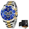 2024LIGE Mens Watches New Fashion Sport Stainless Steel Date Clock Luminous Waterproof Quartz WristWatch Relogio Masculino Reloj 6
