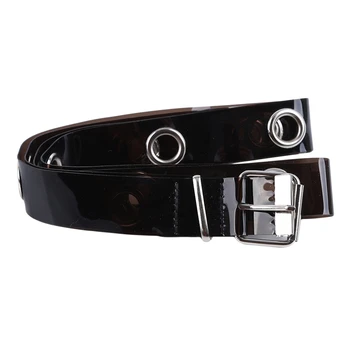 

Fashion New 1 Pc Lady Girls Sweet Candy Color Laser Solid Belt Women Dress Transparent Jelly Waist Belt
