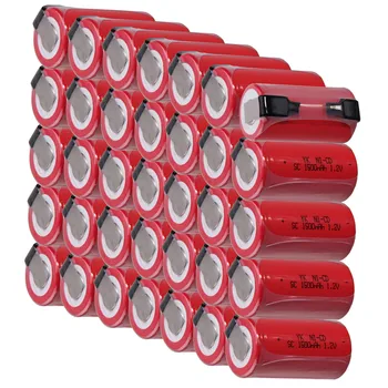 

35 pcs SC battery 1.2V batteries for power tools 1500mah nicd 4.25cm*2.2cm color random