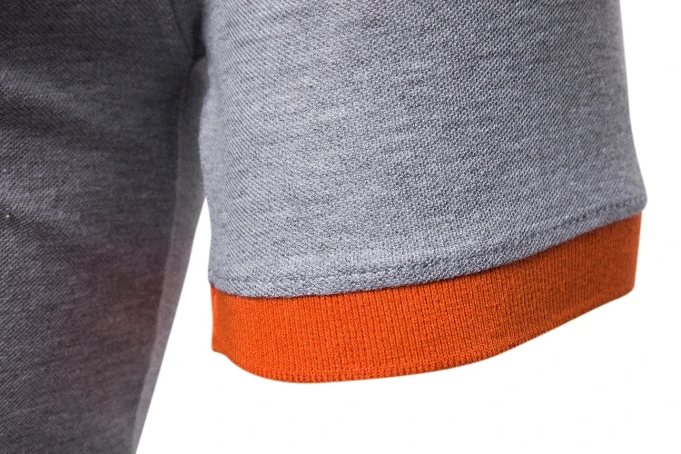 Стиль джентльмен Англия Slim Fit Мода отложной воротник с коротким рукавом рубашка поло