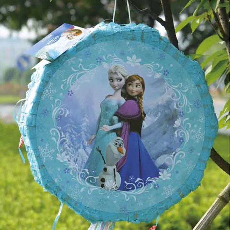 frozen Милая бумажная Складная пиньята детей девочек мальчиков день рождения поставщика с днем рождения DIY украшения пиньята на дни рождения игры - Цвет: frozen