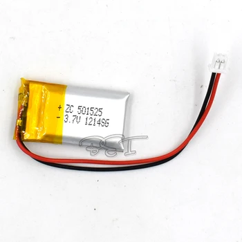 

3.7V Rechargeable 180mAH 501525 With Plug Li-Polymer lithium ion Li-ion Battery for Toy GPS mp3 mp4 Speaker Reader Recorder Came