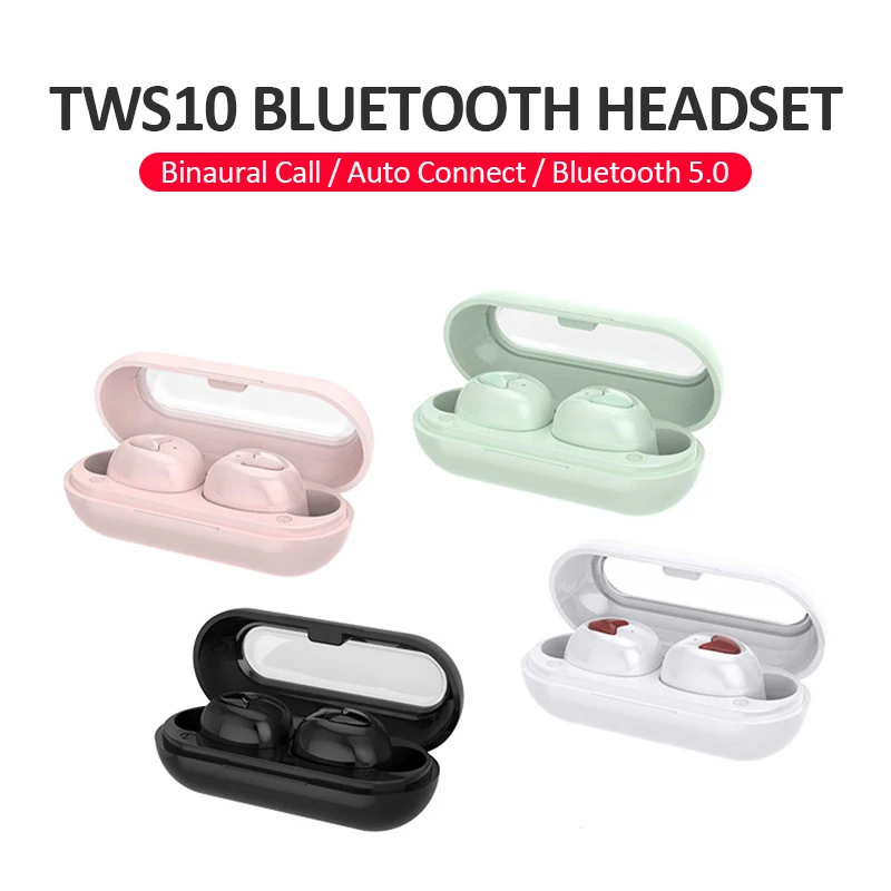 Новинка Tws10 Bluetooth гарнитура для Android Macaron Беспроводные Bluetooth 5,0 наушники бинауральные звук стерео HIFI наушники для IPhone