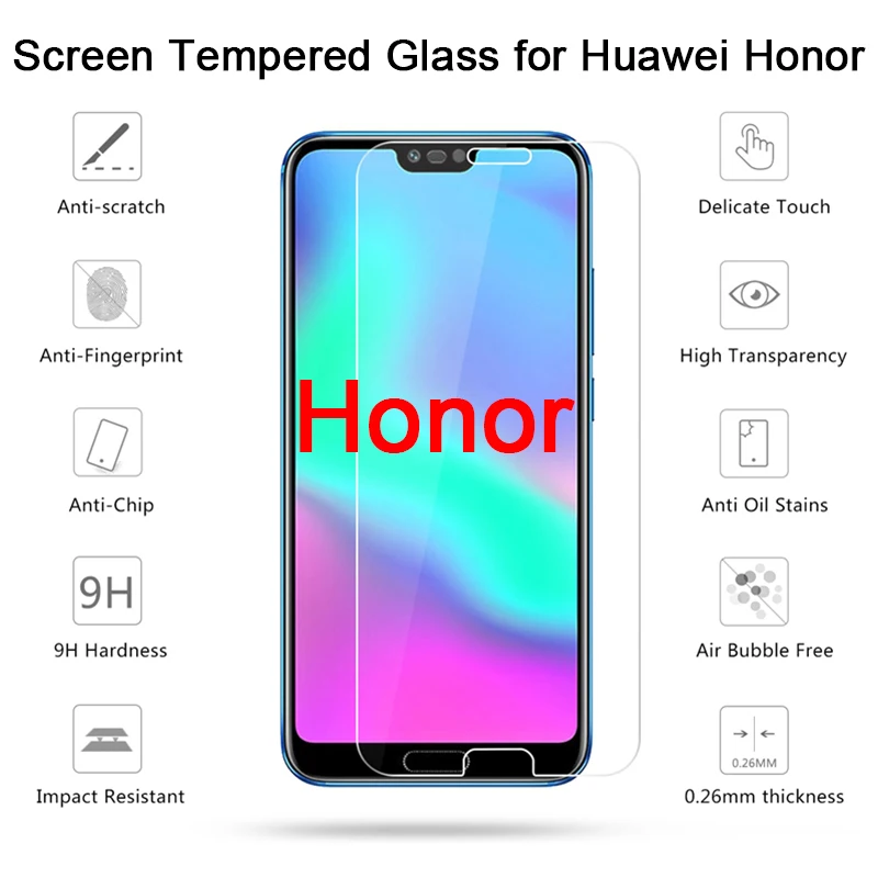 Защитное закаленное стекло для Honor 20 Pro View 10 Lite, защитная пленка для экрана, жесткая пленка для телефона huawei Honor 20 Lite 10i 20i glass