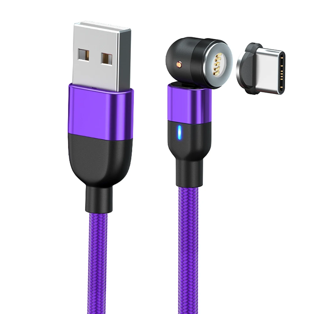 AUFU 2m 3m Magnetic Cable USB Type C For Huawei P20 P30 pro Usb C Cable Micro 3A Fast Charging Magnet Charger Data Transfer 1m