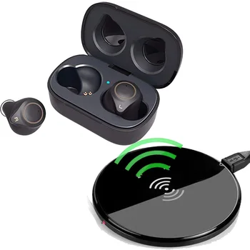 

2020 Newest Wireless Charging Technology Tws Bluetooth Earbuds BT 5.0 APTX AAC Audio Headset Stereo Ear Buds With Charge Dock