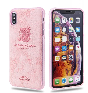 

Sagittarius case For iPhone XR XS Max cover Capricorn Phone Shell For iPhone 8 7 Plus 6 6S Plus Pisces Coque Solid color Tpu cas