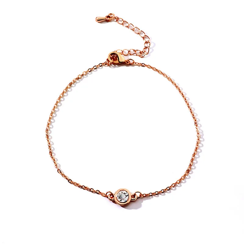 Позолоченные циркониевые браслеты для женщин, простой тонкий браслет, модные ювелирные изделия,, женский подарок