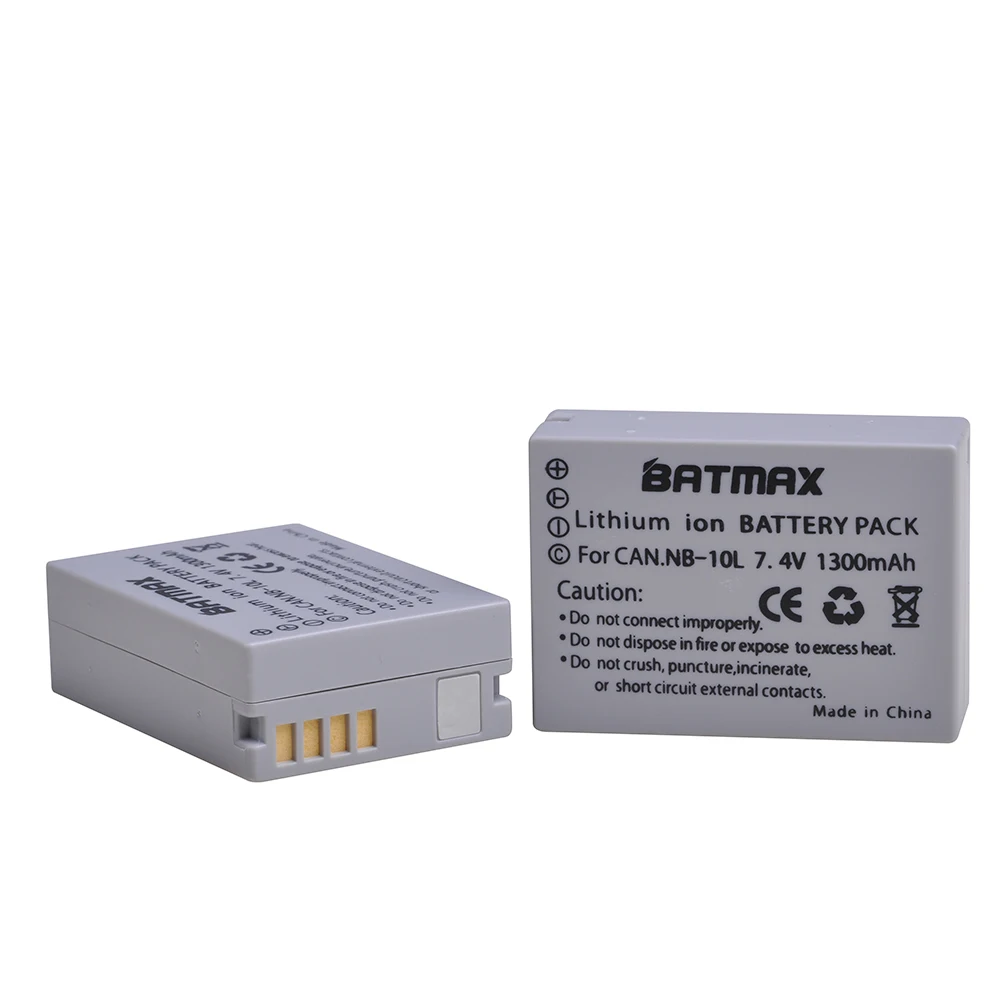 Аккумулятор Batmax для камеры CANON 2 шт. PowerShot SX40 HS SX40HS SX50 SX50HS G1 X G1X G15 G16 SX60 G3X|battery for