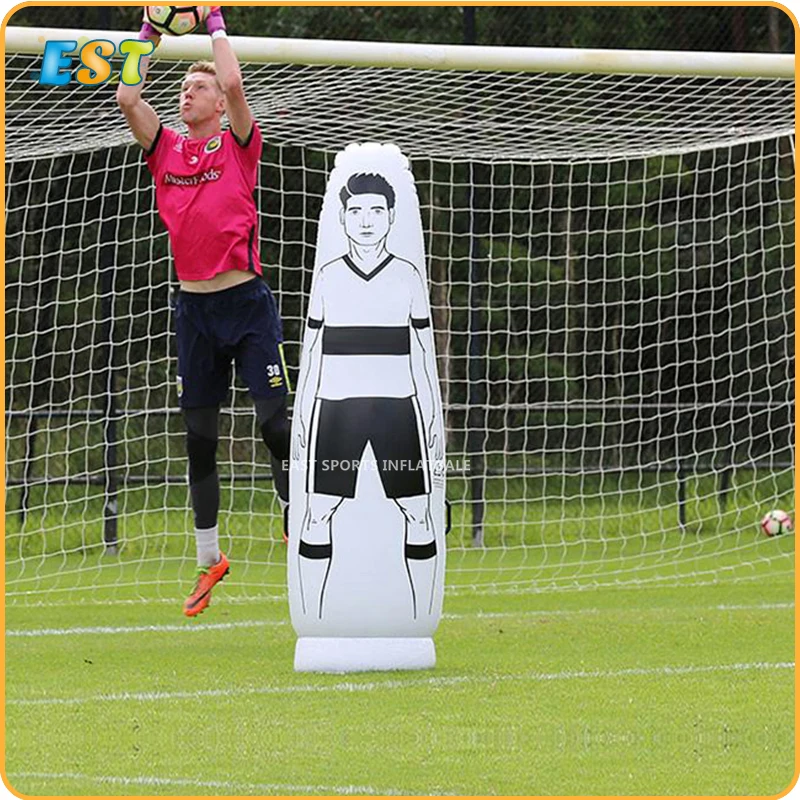 10 pcs 1.75m Top Quality Adult Children Inflatable Football Training Goal Keeper Tumbler Air Soccer Train Dummy | Спорт и