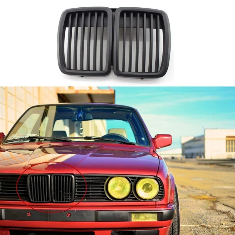 Front Grille Replacement for BMW E30 3-Series M3 Front Hood Bumper ...
