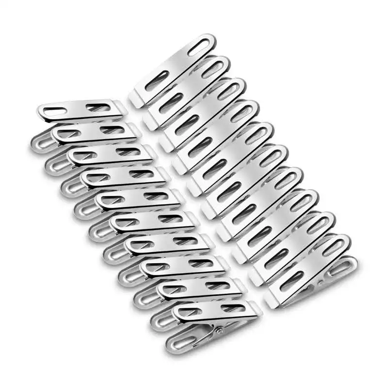 Clothes Pegs 5/10 Pieces Of Stainless Steel Clothespin Hanger Clothes Strong Spring Clothespin Holder Home Decoration Towel Clip Sealing Clip