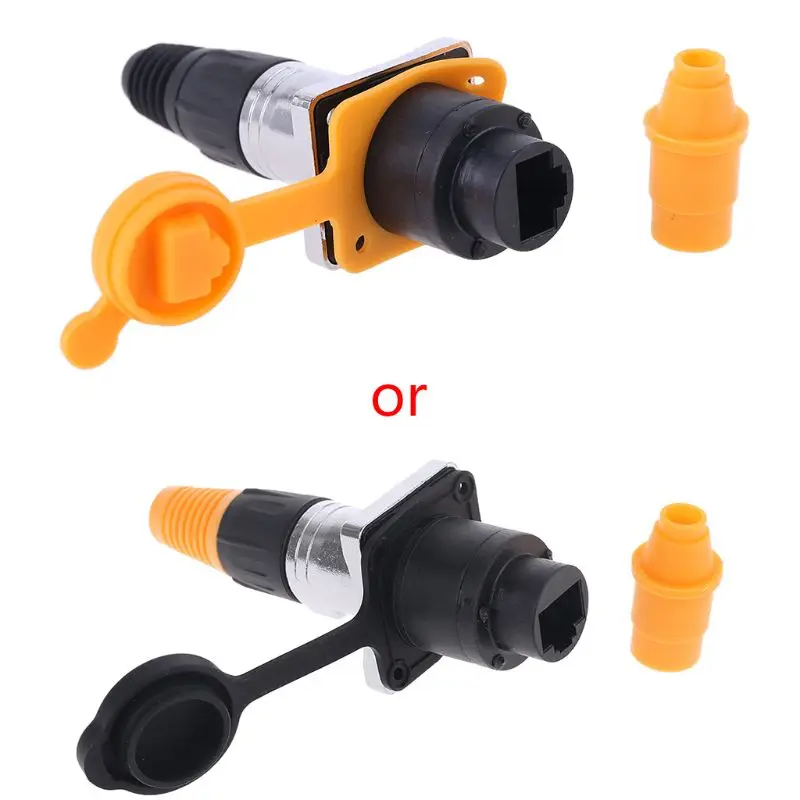 

1 Set IP65 RJ45 Waterproof Female Socket Male Plug Connector D-Type Connector