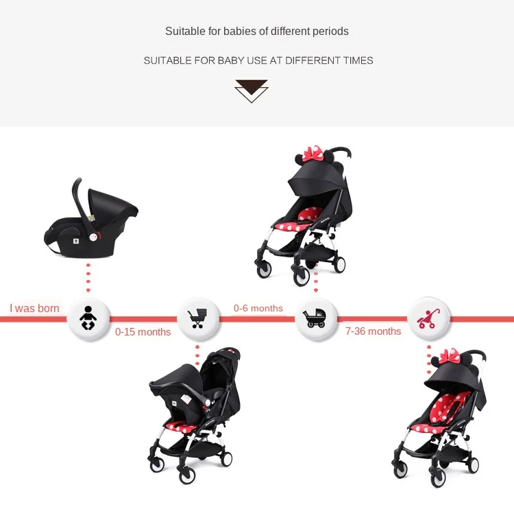 For Twins Baby Double strolleTwin baby stroller 2-in-1 detachable can sit light folding baby car safety Seat