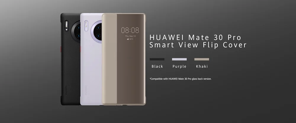 Чехол HUAWEI MATE 30 Pro, Официальный Смарт-вид, откидная крышка HUAWEI MATE 30 5G, чехол с зеркальным окном, кожаный чехол для сна