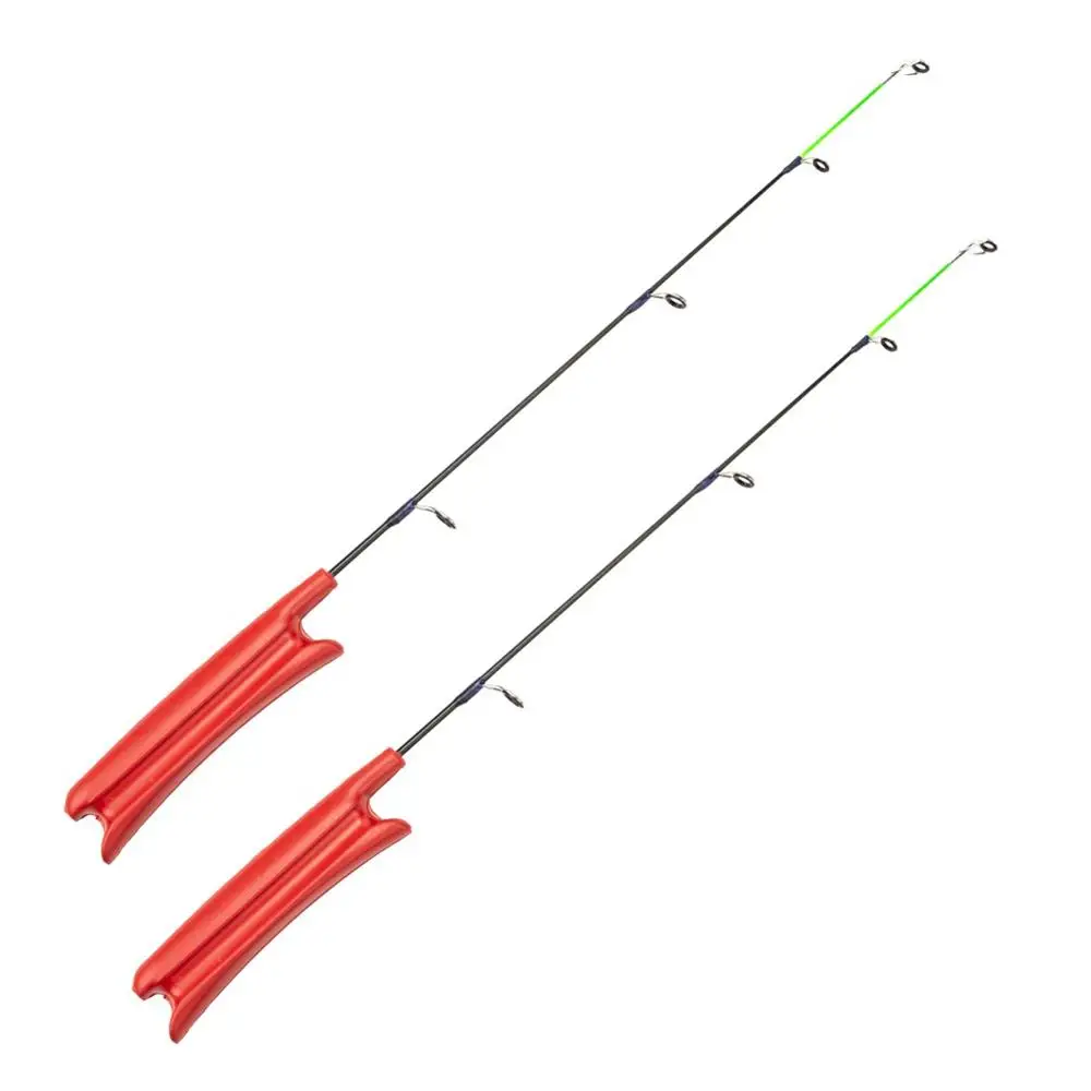

2Pcs Ice Fishing Rods High Quality Reel Pen Pole Bait Spinning Casting Hard Rod