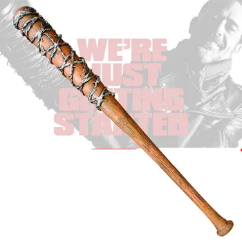 

82CM/ 32inch Halloween 1:1 Wooden The Walking Dead negan prop PU Baseball bat Negan' Lucille Baseball Bat
