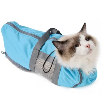 

Cat Bathing Bags Grooming Bathing Mesh Bag Anti-Scratching Biting Restraint for Bathing Nail Trimming Injecting Examing