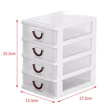 

Plastic Makeup Storage Box Clear Cosmetic Drawer Container Makeup Organizer Jewelry Storage Box for Home Storage